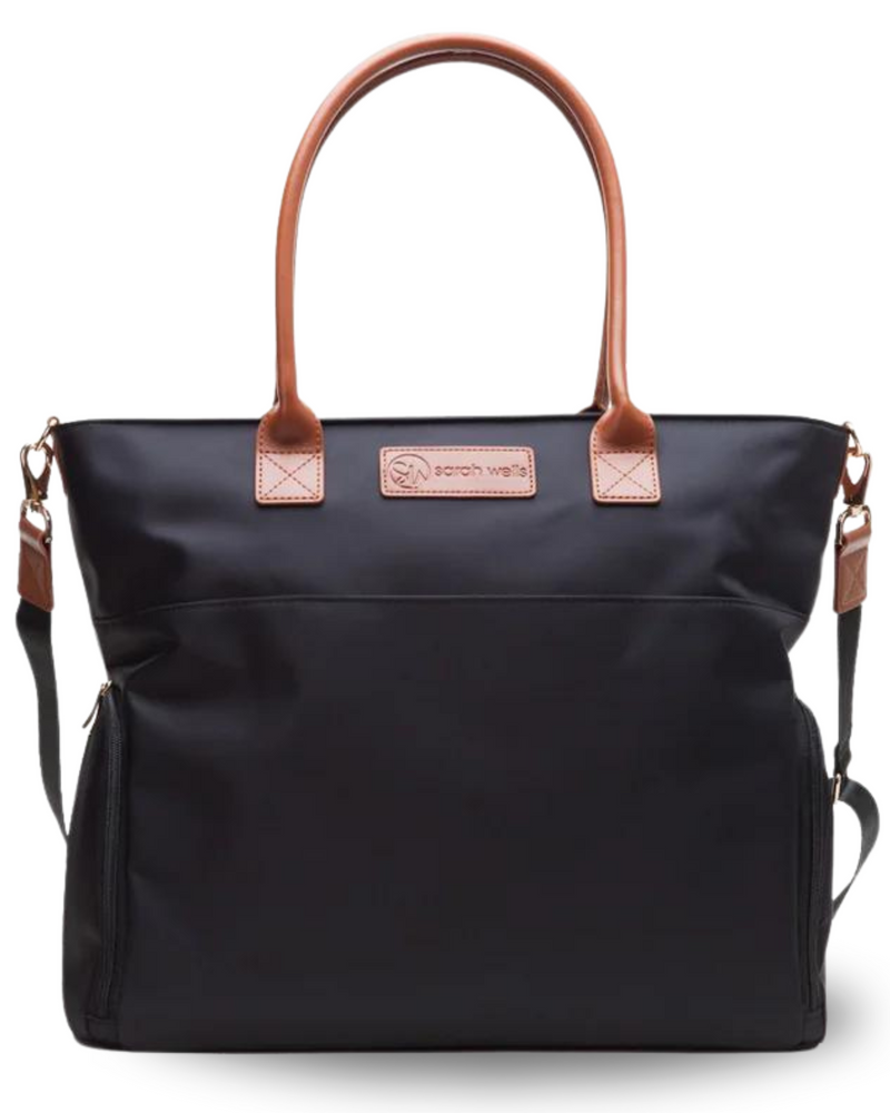 Abby Breast Pump Tote Black Versatile and Stylish for Work and