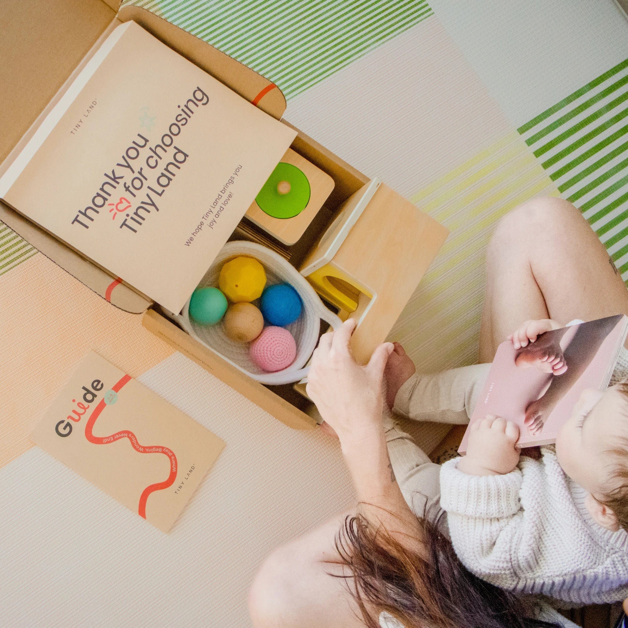Tiny Land® Montessori Toys Set for Newborns (7-9 month)