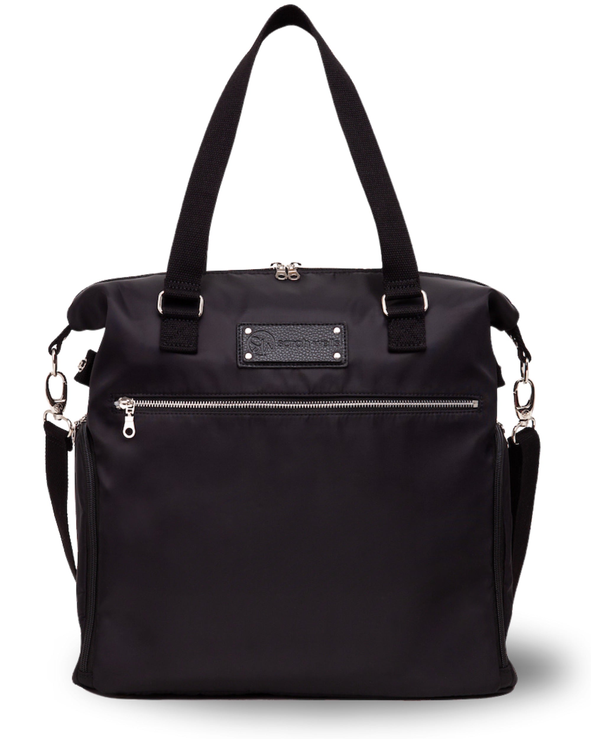 Sarah Wells Lizzy Breast Pump Tote – Lightweight, Easy-Clean Bag with Insulated Pocket, Laptop Sleeve &amp; Side Storage – Fits Pumps &amp; More