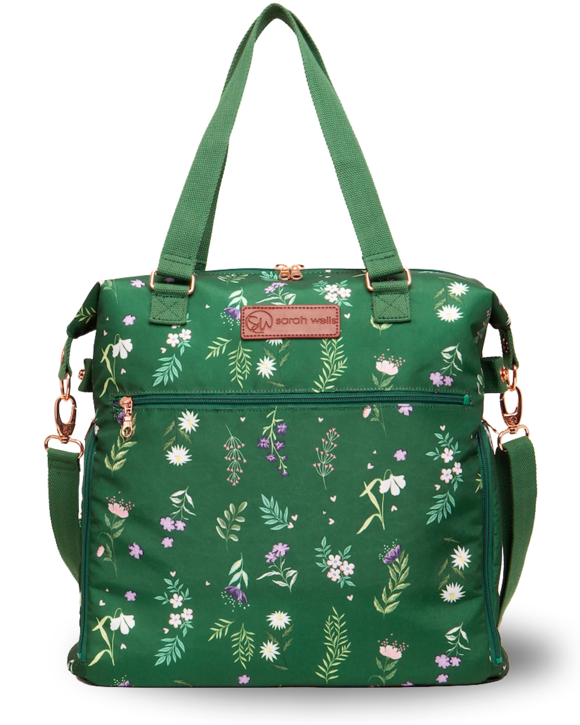 Sarah Wells Lizzy Breast Pump Tote – Lightweight, Easy-Clean Bag with Insulated Pocket, Laptop Sleeve &amp; Side Storage – Fits Pumps &amp; More