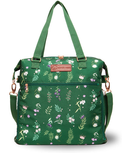 Sarah Wells Lizzy Breast Pump Tote – Lightweight, Easy-Clean Bag with Insulated Pocket, Laptop Sleeve &amp; Side Storage – Fits Pumps &amp; More
