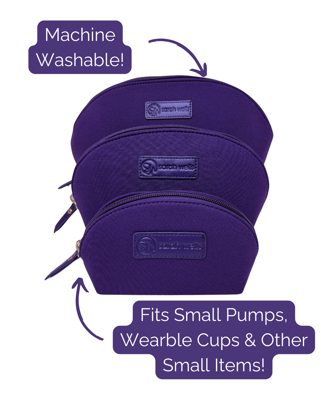 PackSWell Neoprene 3 Nesting Bags (Purple) Wholesale