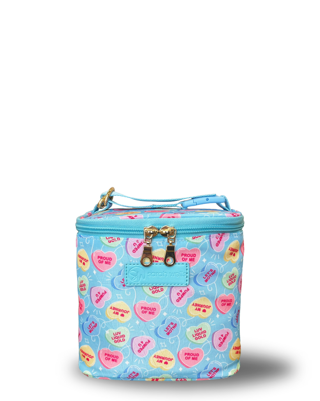 Cold Gold Breastmilk Cooler Bag (Ice Pack Included) (Candy Conversation Hearts)