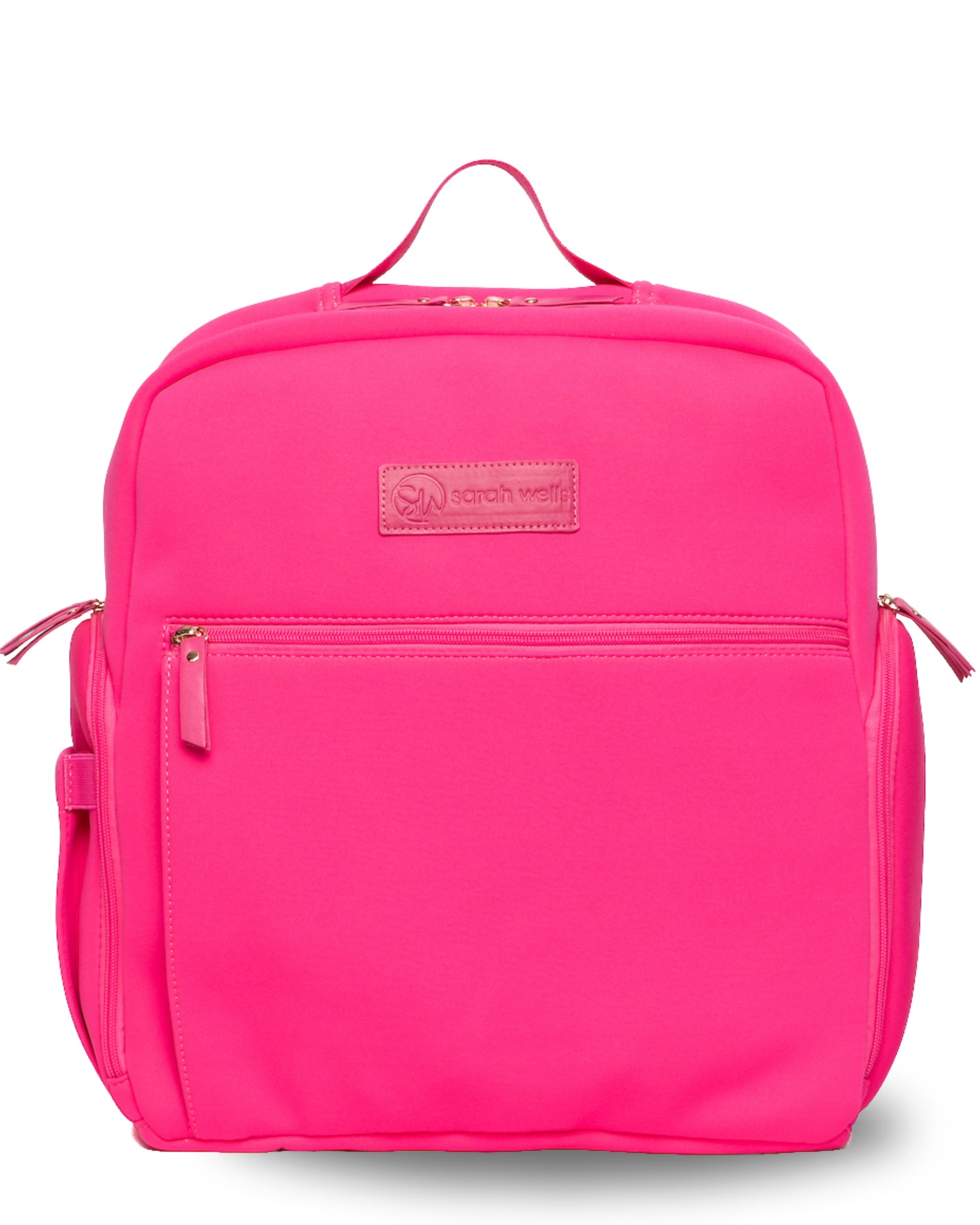 Sarah Wells Fiona Breast Pump Backpack – Neoprene, Machine Washable Bag with Insulated Storage, Laptop Sleeve &amp; Straps