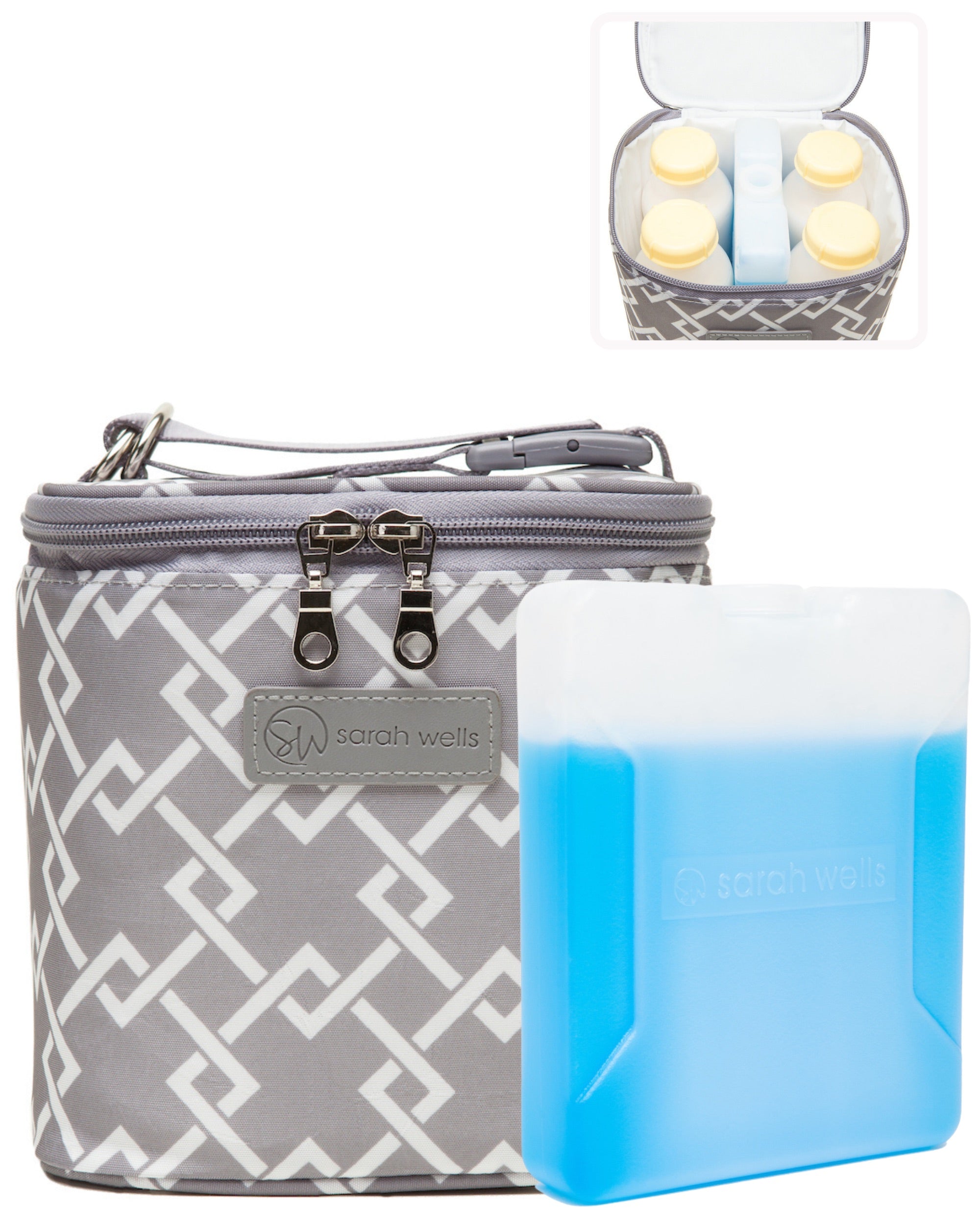 Sarah Wells Cold Gold Breastmilk Cooler – Insulated Milk Storage &amp; Ice Pack – Machine Washable for Moms