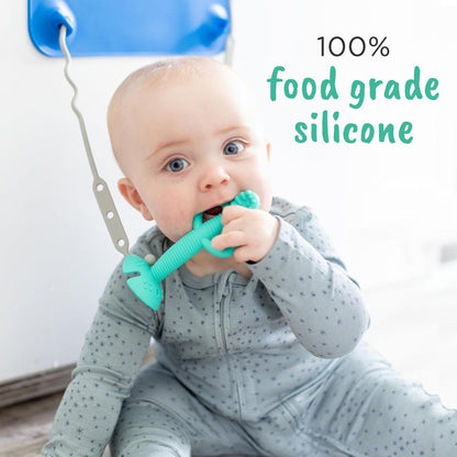 2-in-1 Teether &amp; Training Spoon PEWTER