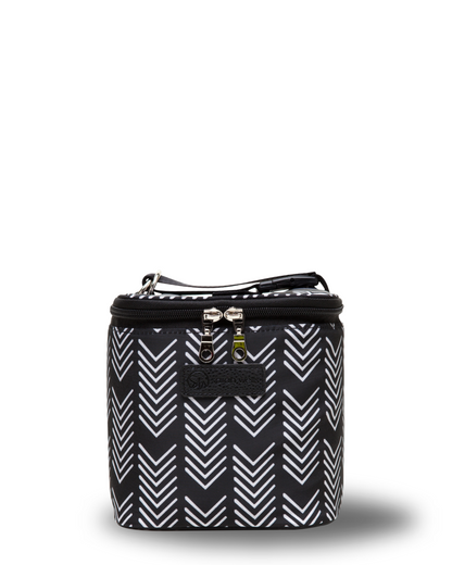 Cold Gold Breastmilk Cooler Bag (Ice Pack Included) (Black &amp; White)