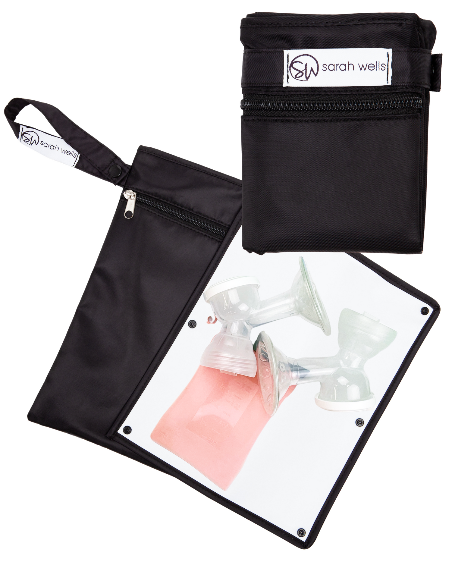 Pumparoo Wet/Dry Bag with Staging Mat® (Black)