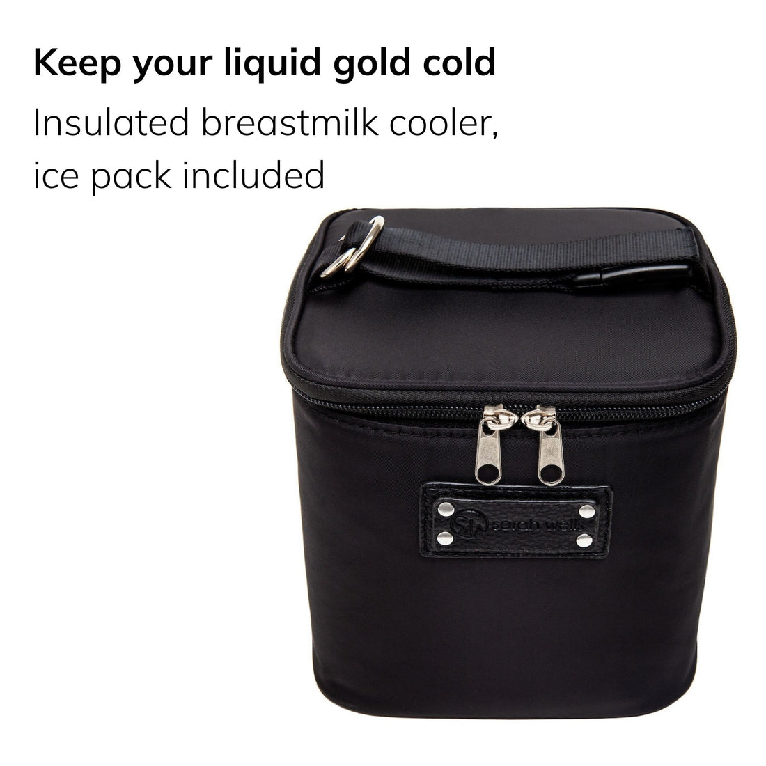 Sarah Wells Cold Gold Breastmilk Cooler – Insulated Milk Storage &amp; Ice Pack – Machine Washable for Moms