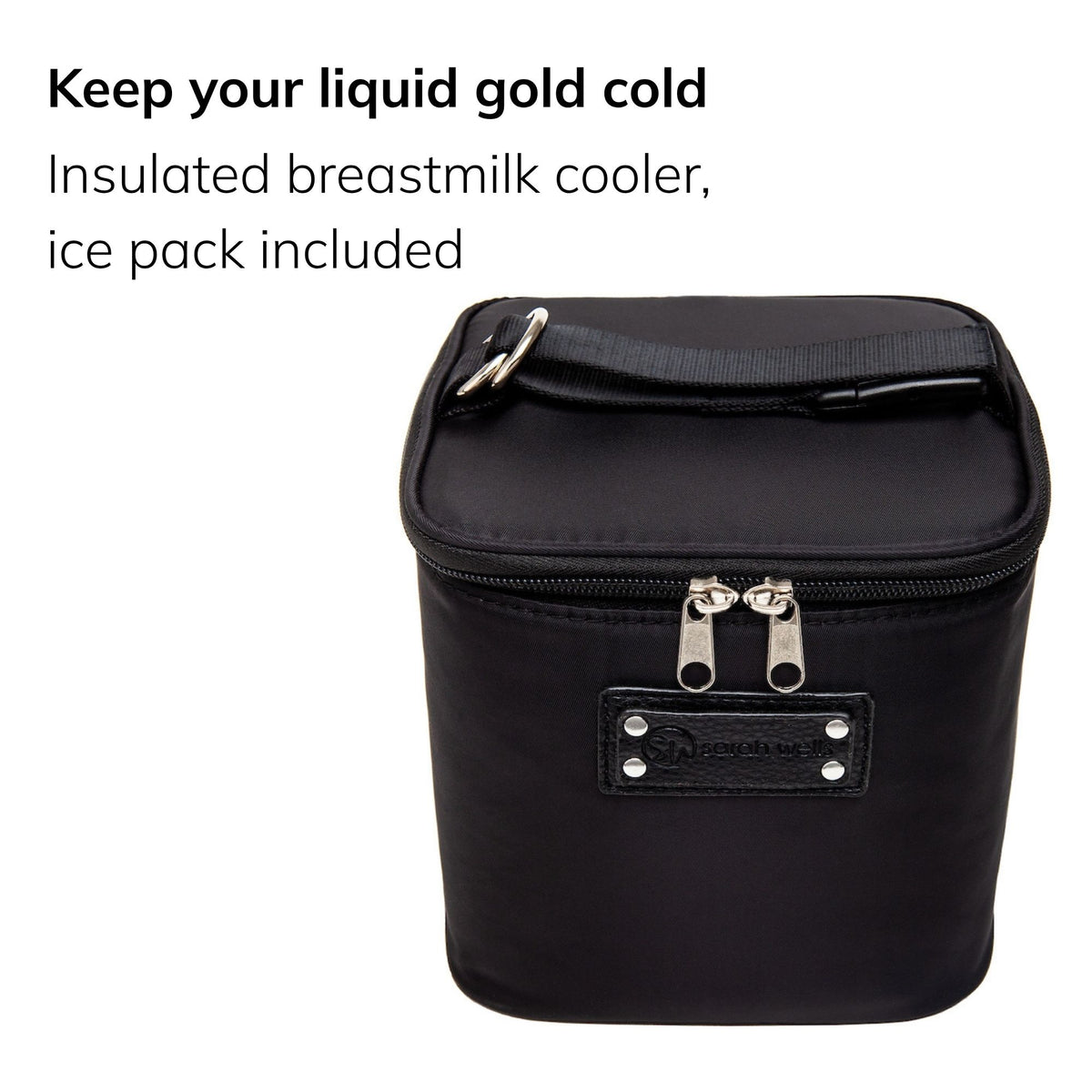 Sarah Wells Cold Gold Breastmilk Cooler – Insulated Milk Storage &amp; Ice Pack – Machine Washable for Moms