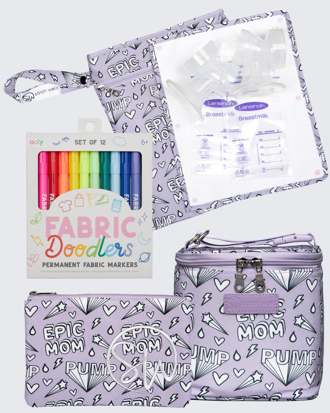 Coloring Book Pumparoo Get Cold Gold, Swag and Markers Bundle