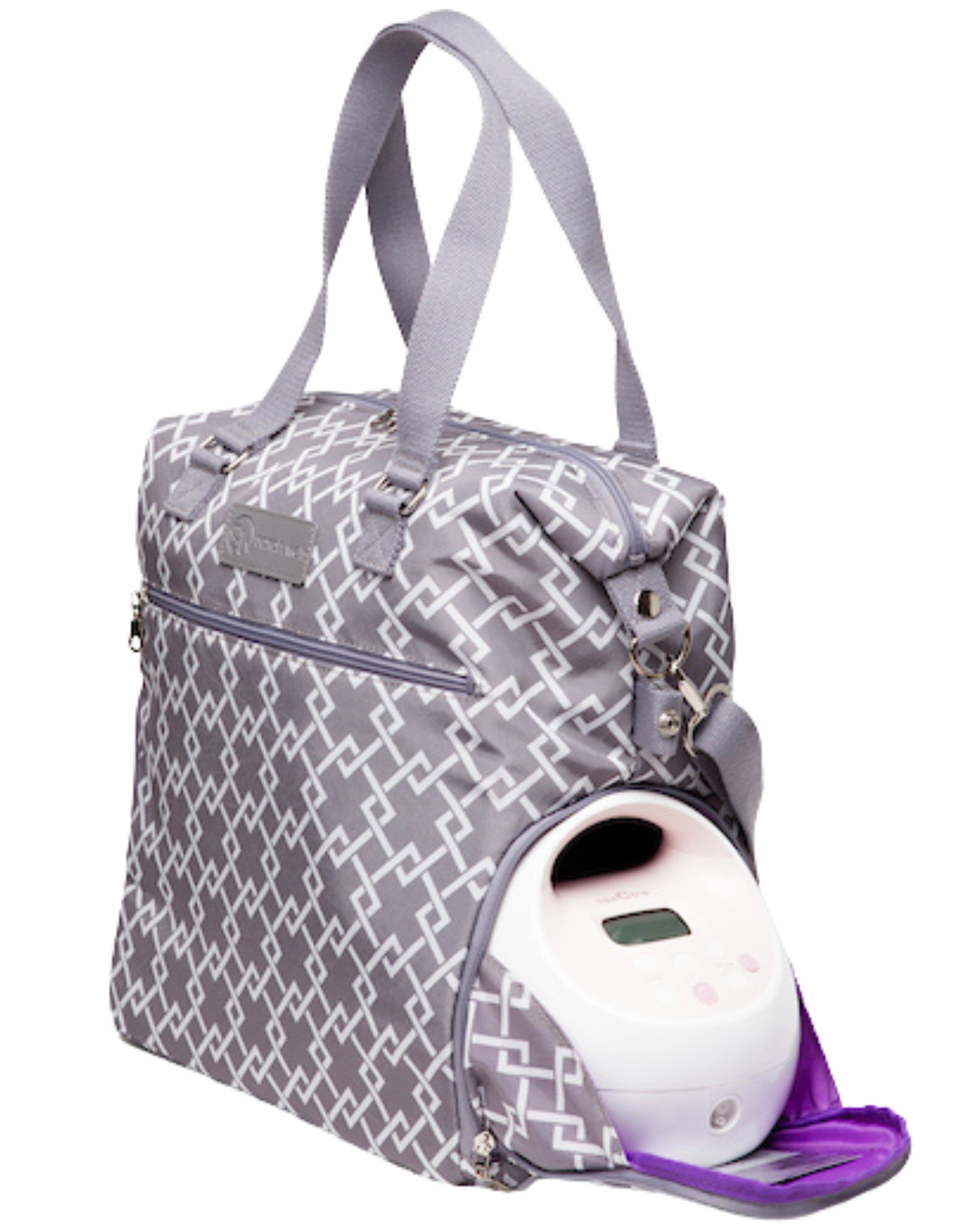 Sarah Wells Lizzy Breast Pump Tote – Lightweight, Easy-Clean Bag with Insulated Pocket, Laptop Sleeve &amp; Side Storage – Fits Pumps &amp; More
