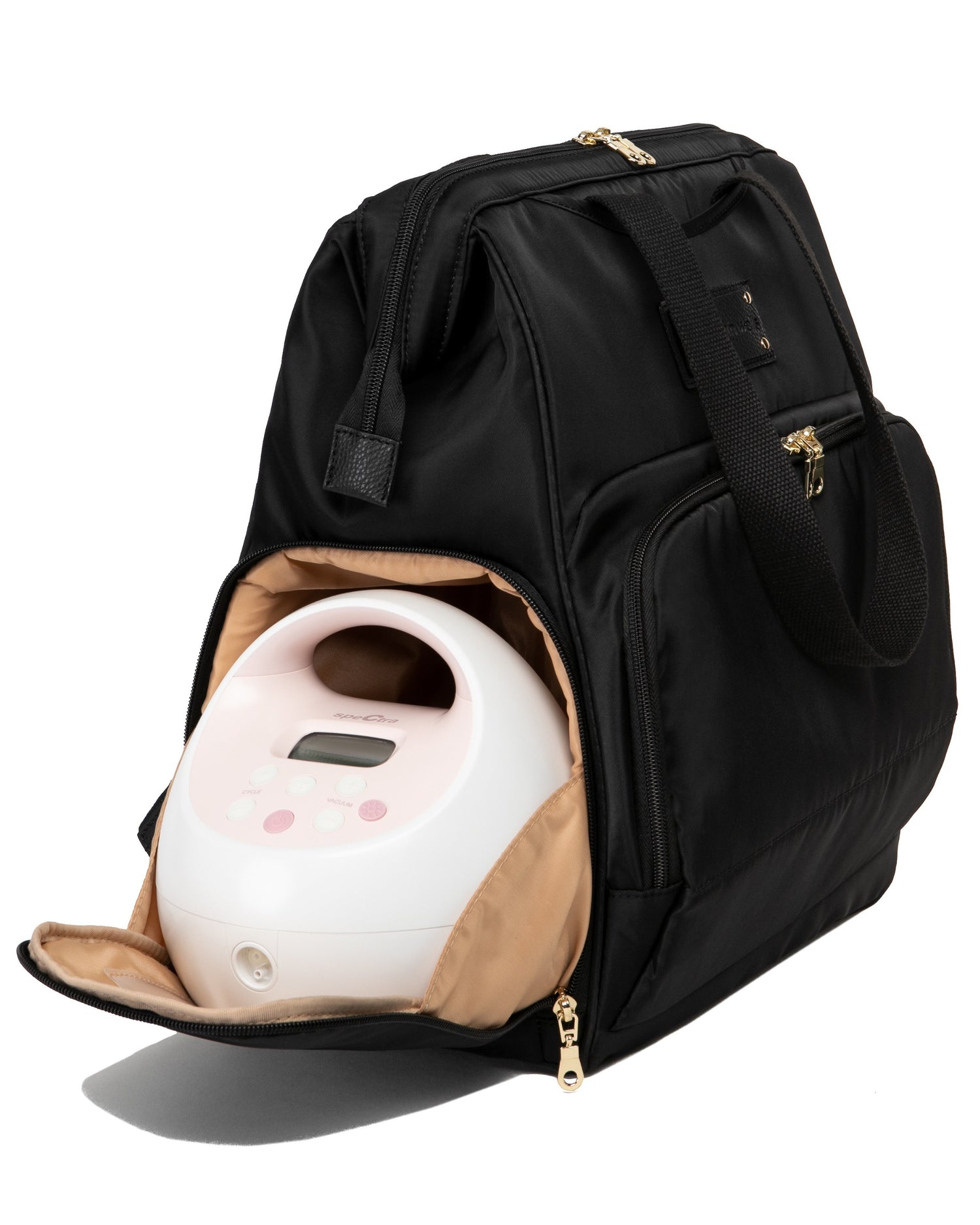 Sarah Wells Norah Breast Pump Backpack – Pumping Bag with Insulated Milk Storage, Laptop Sleeve &amp; Wide-Open Frame