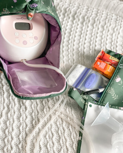 Sarah Wells Lizzy Breast Pump Tote – Lightweight, Easy-Clean Bag with Insulated Pocket, Laptop Sleeve &amp; Side Storage – Fits Pumps &amp; More