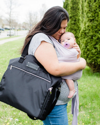Sarah Wells Lizzy Breast Pump Tote – Lightweight, Easy-Clean Bag with Insulated Pocket, Laptop Sleeve &amp; Side Storage – Fits Pumps &amp; More