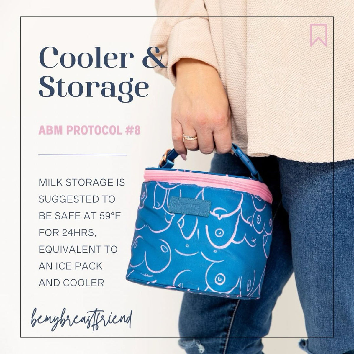 Sarah Wells Cold Gold Breastmilk Cooler – Insulated Milk Storage &amp; Ice Pack – Machine Washable for Moms