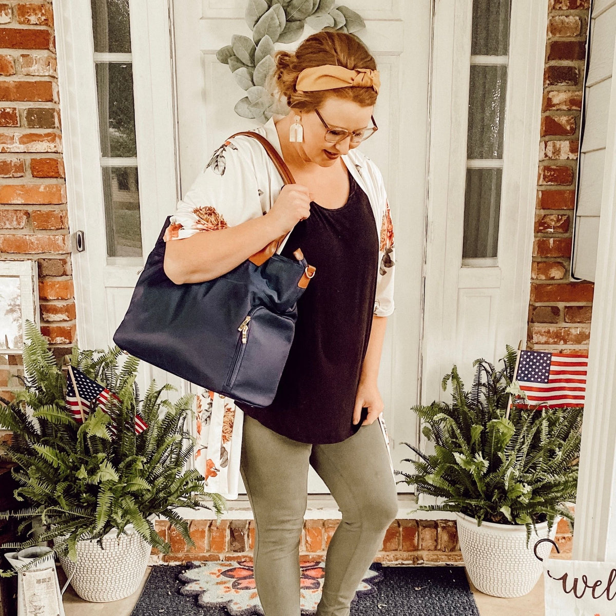 Abby Breast Pump Tote (Black)