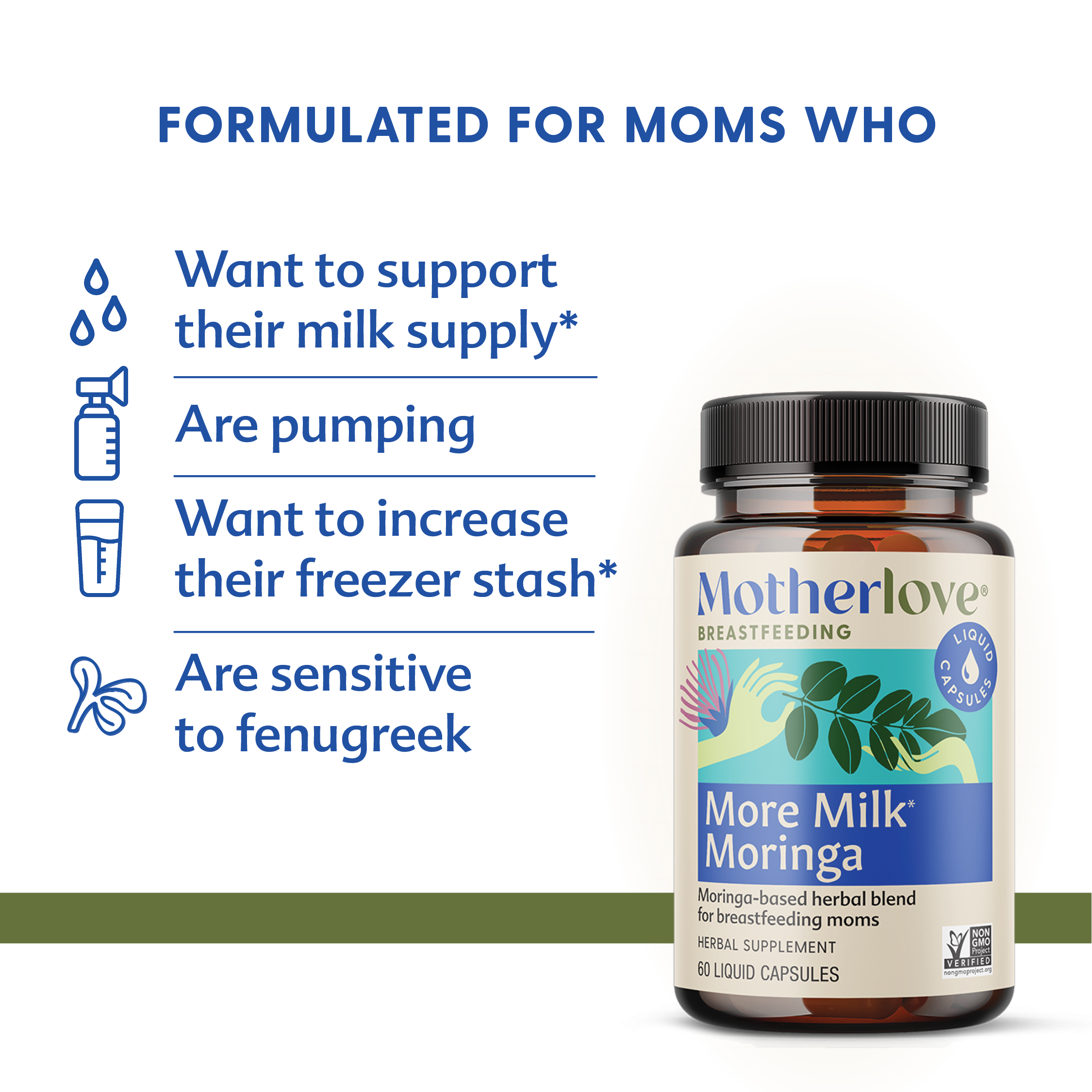 More Milk® Moringa - Liquid Capsules