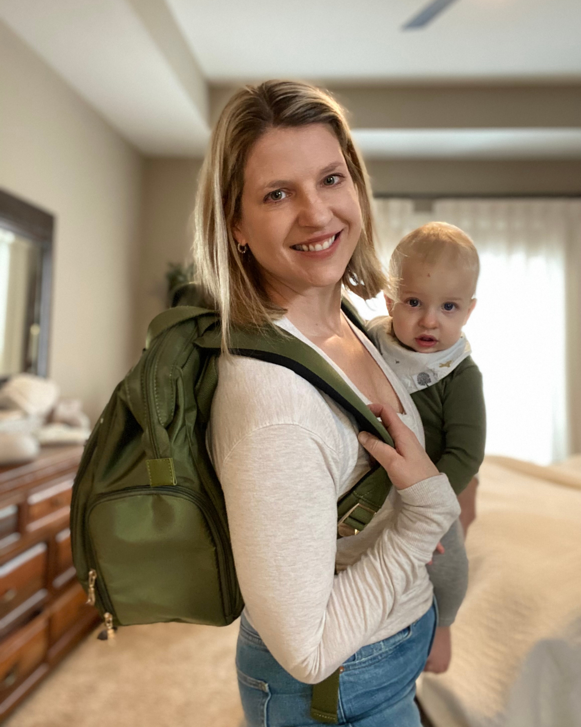 Norah Breast Pump Backpack (Olive)