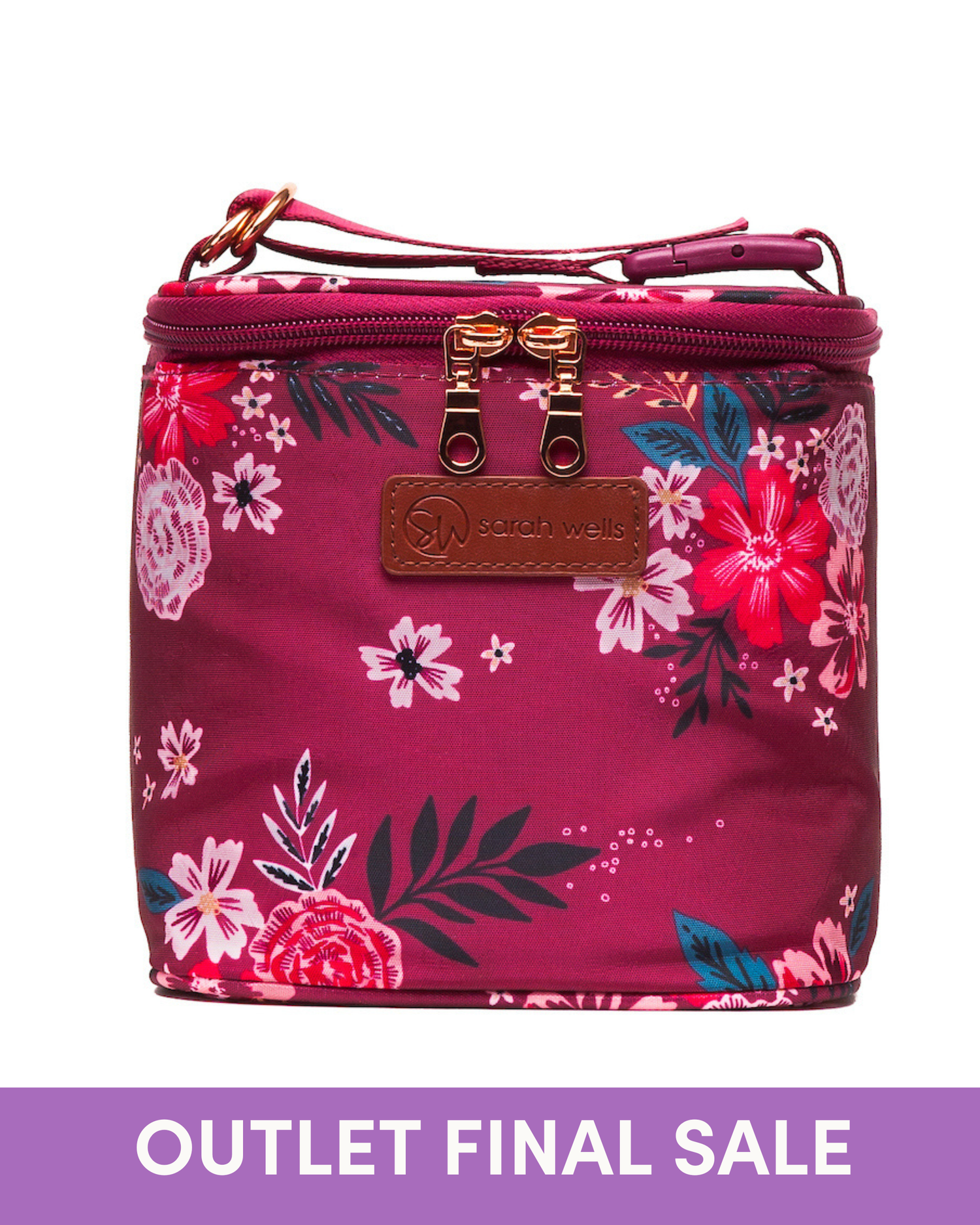 OUTLET Cold Gold Breastmilk Cooler Bag (Ice Pack Included) (Berry Bloom)