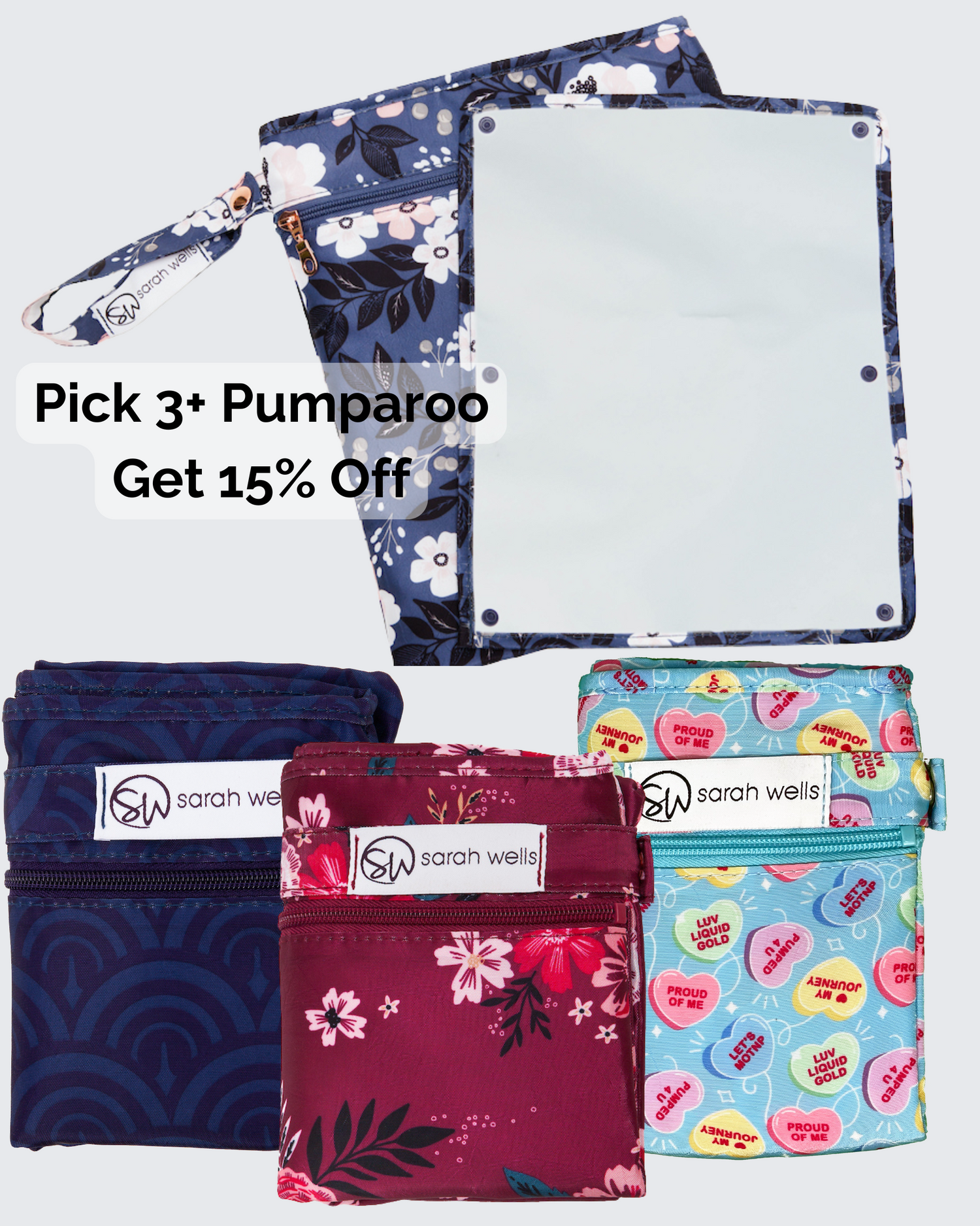 Buy Any 3 Get 15% Off Pumparoo Pack