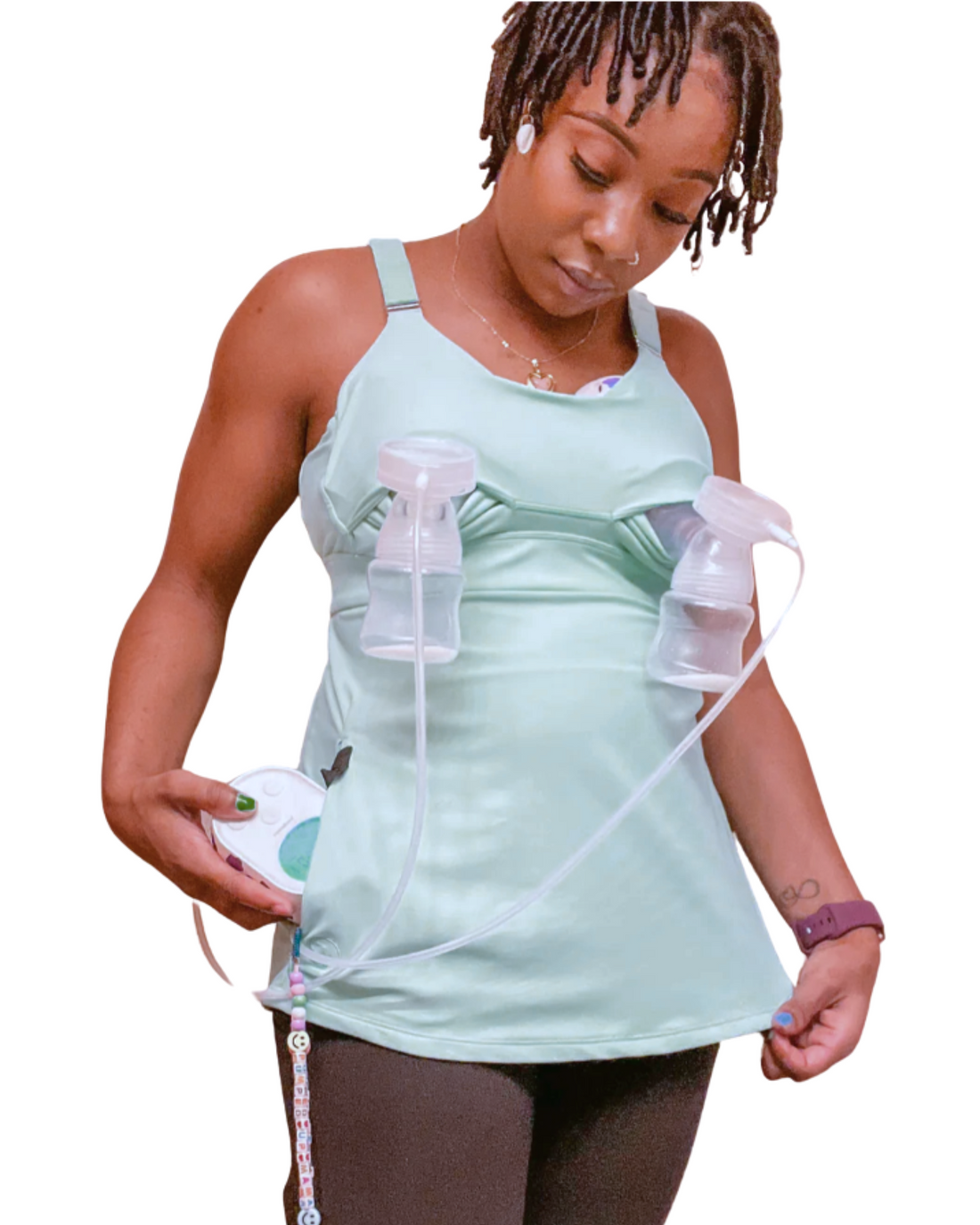 Journey Hands Free Pumping Tank (Mint)