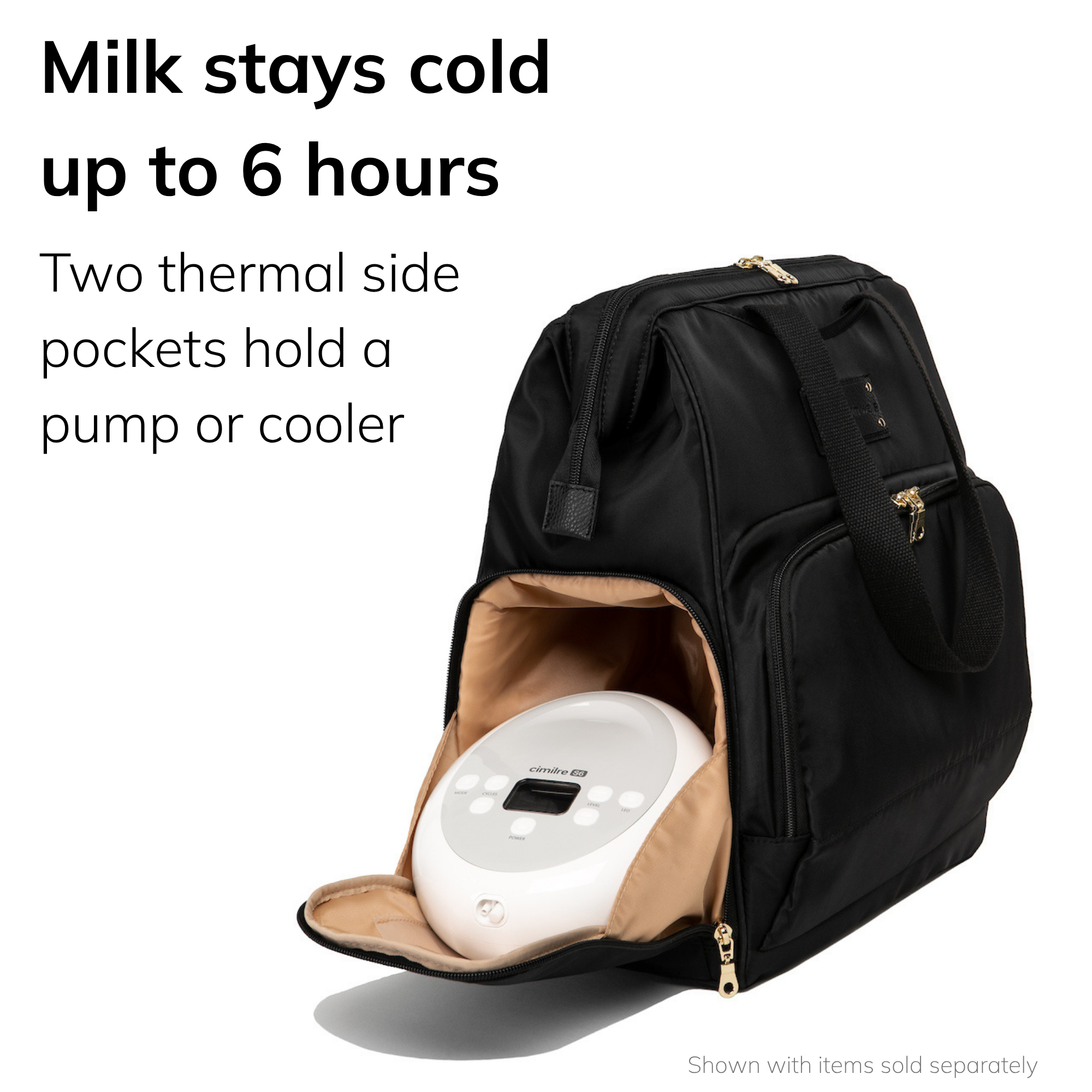 Norah Breast Pump Backpack (Black)