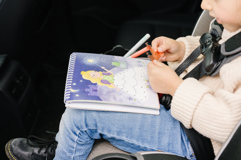 Small 7" Dry Erase Activity Book (incl. 2 Washable Markers &amp; Reusable Stickers)