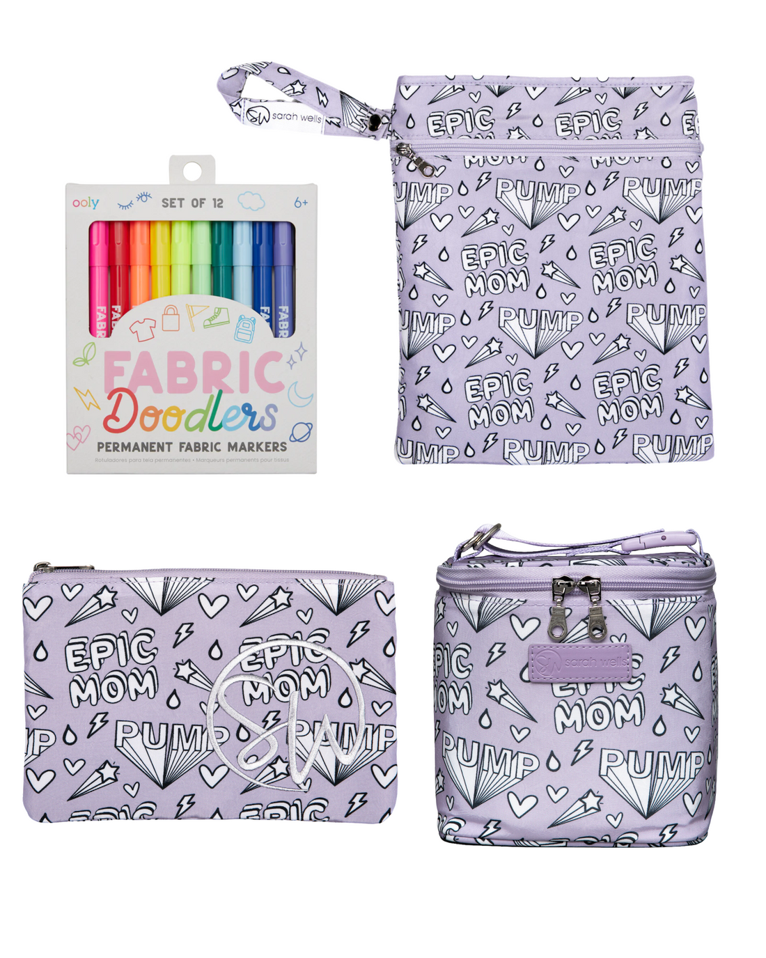 Coloring Book Pumparoo Get Cold Gold, Swag and Markers Bundle