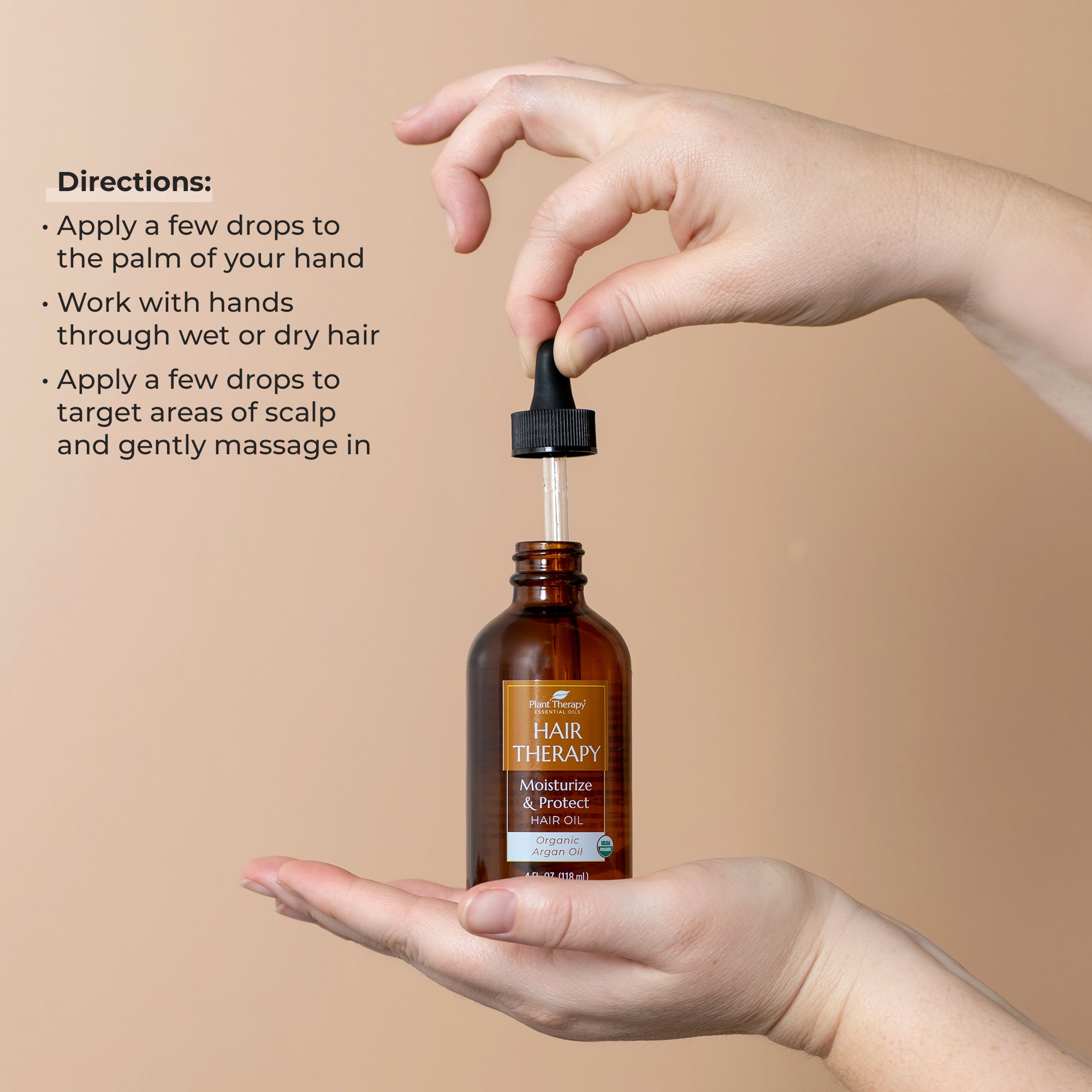 Hair Therapy Moisturize &amp; Protect Hair Oil (Organic Argan Oil)