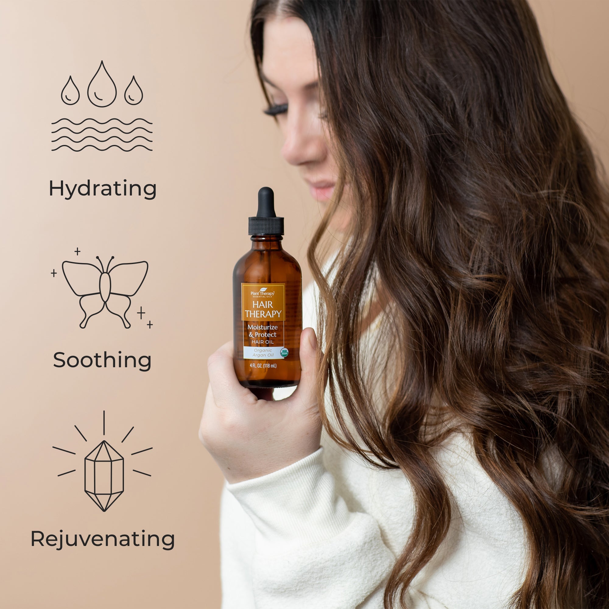 Hair Therapy Moisturize &amp; Protect Hair Oil (Organic Argan Oil)