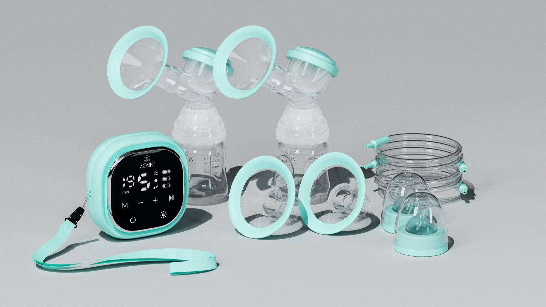 Z2 Double Electric Breast Pump Adjustable Suction for Comfortable