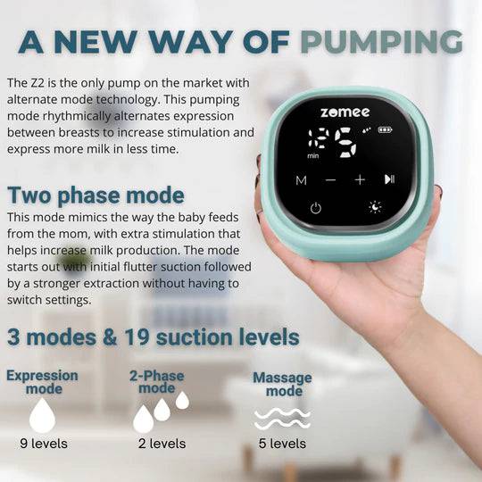 Z2 Pump &amp;  Silicone Hands Free Collection Cups Bundle
