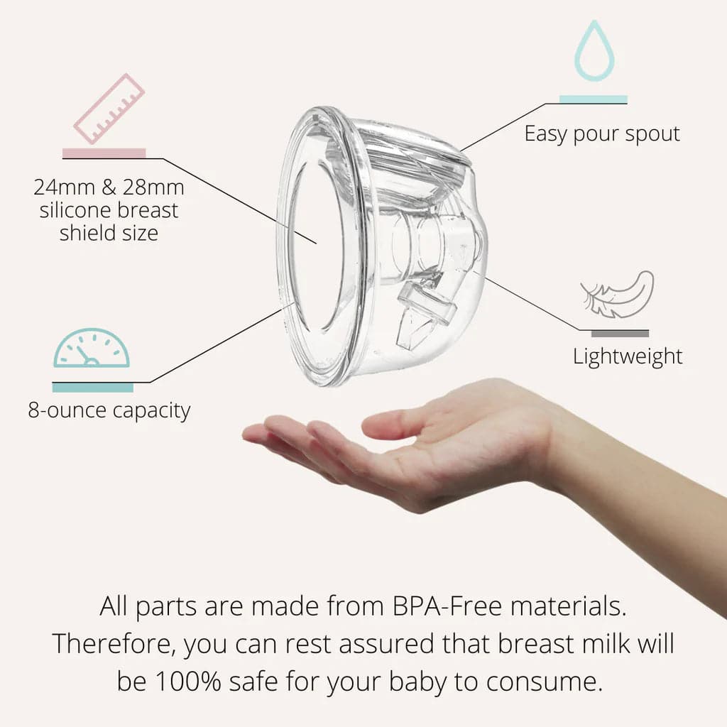 Z2 Pump &amp;  Silicone Hands Free Collection Cups Bundle