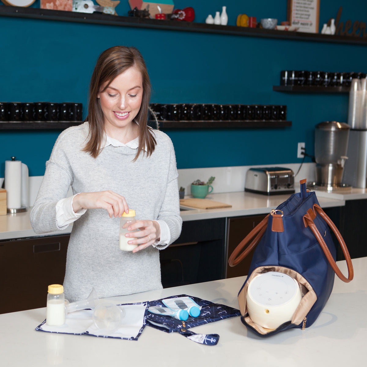 Abby (Navy) / Breast Pump Bags &amp; Accessories from Sarah Wells