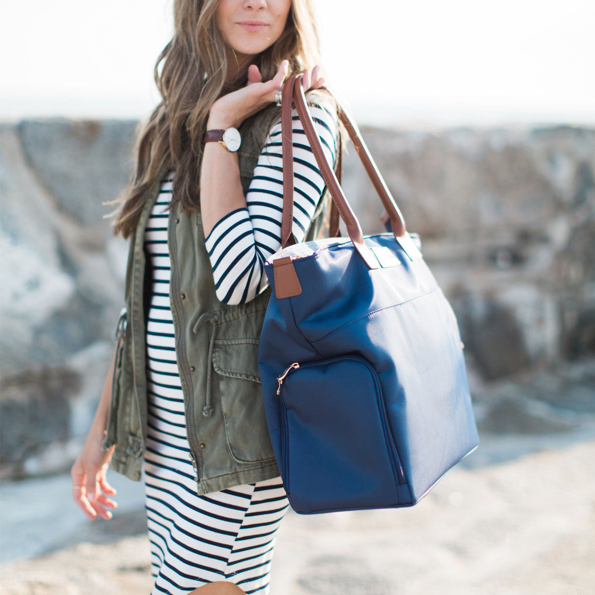 Abby (Navy) / Breast Pump Bags &amp; Accessories from Sarah Wells